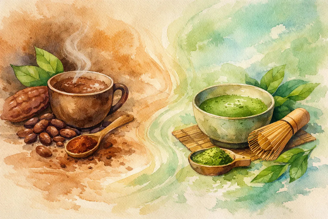 Cacao Versus Matcha: Which Ritual Energy Fits?