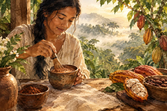 Cacao Tea Preparation for a Grounded Daily Ritual